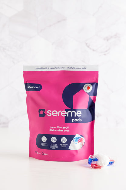 Sereme Dishwasher Pods 30Pcs | أقراص غسالة الصحون سيريم 30 قطعة